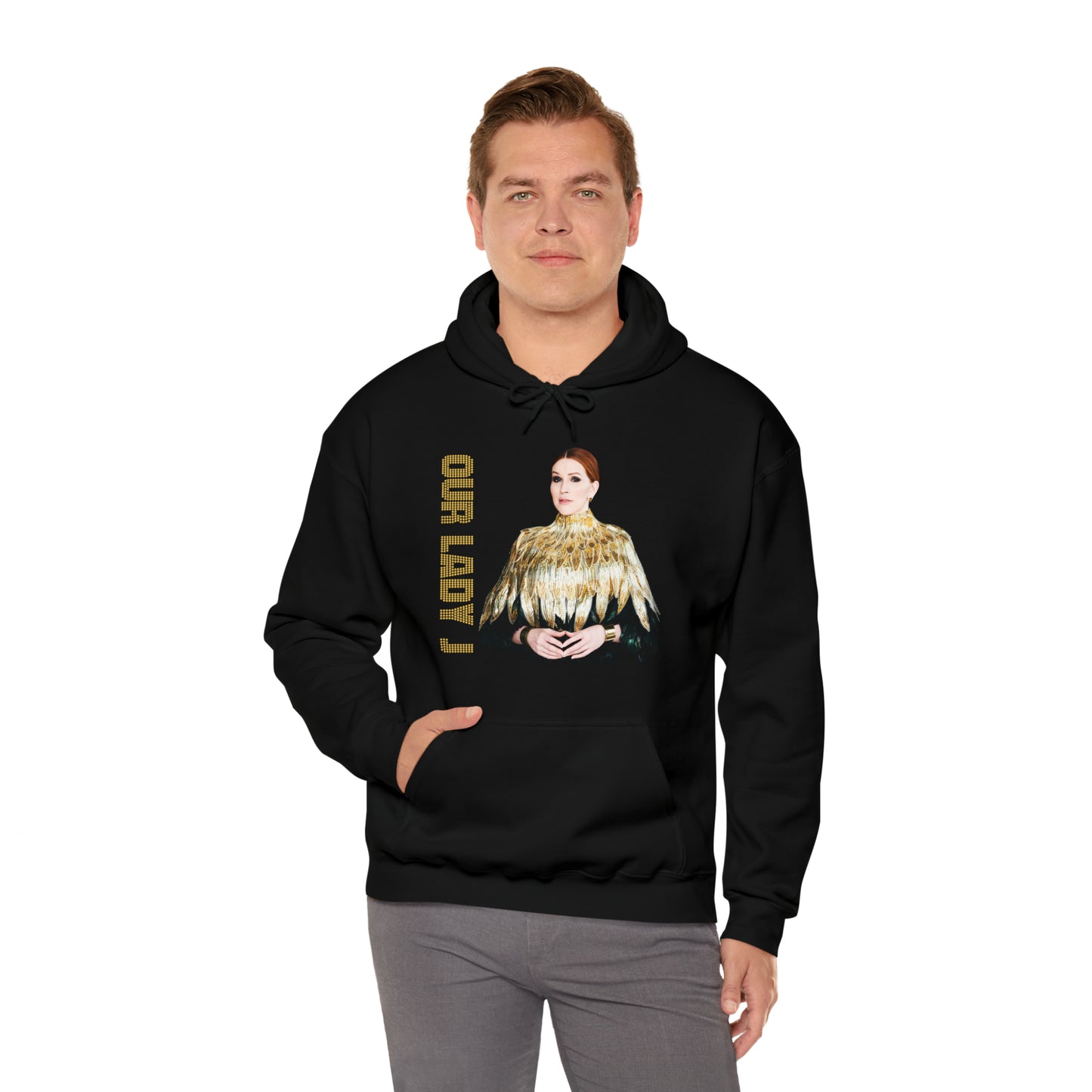 Our Lady J "Golden Wing" Heavy Blend™ Hooded Sweatshirt