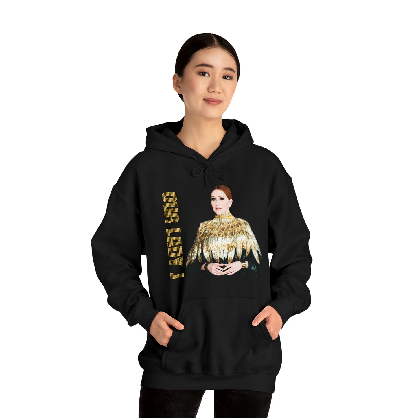Our Lady J "Golden Wing" Heavy Blend™ Hooded Sweatshirt